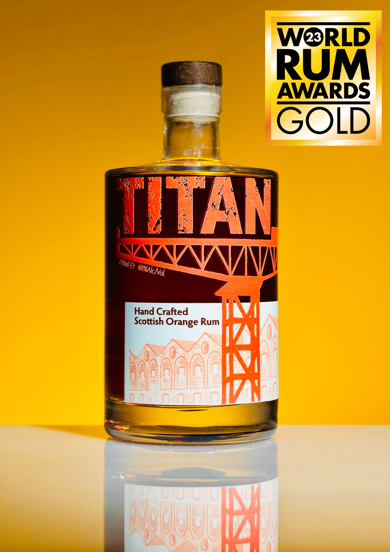 Gold Award Winning Titan Orange Rum (70cl, 40% ABV)