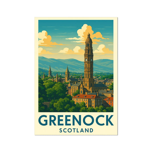 Greenock Skyline Fine Art Print