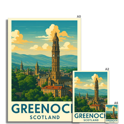 Greenock Skyline Fine Art Print