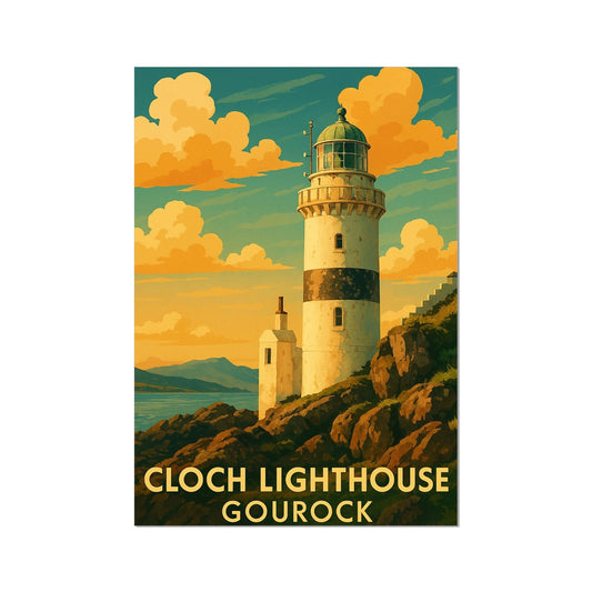 Cloch Lighthouse Gourock Fine Art Print