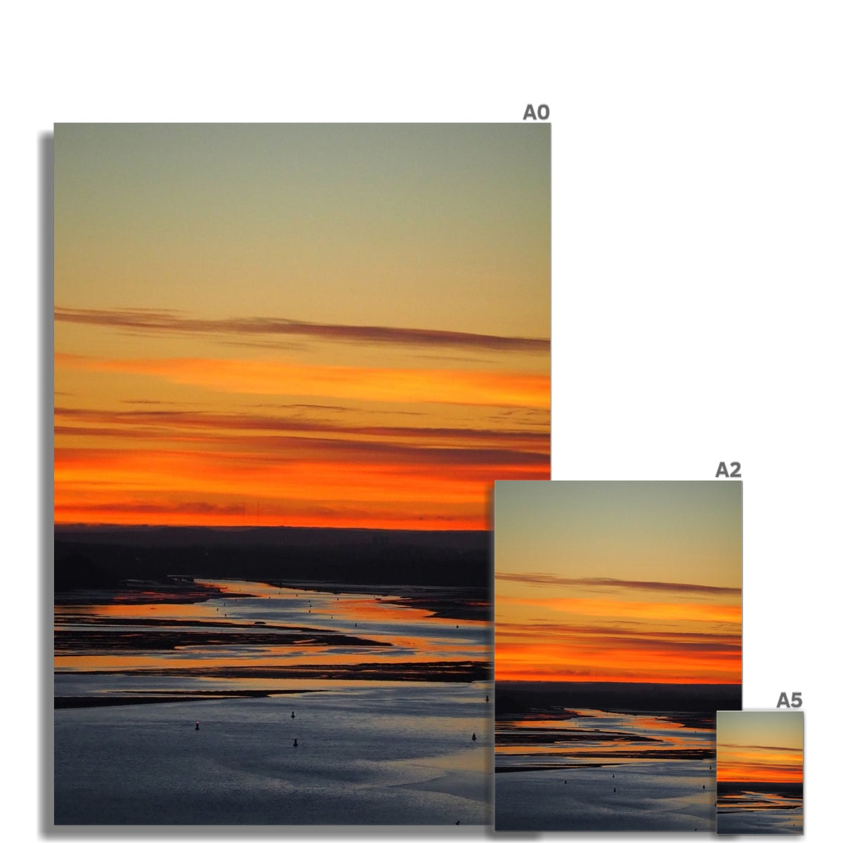 Sunrise over the River Clyde Fine Art Print