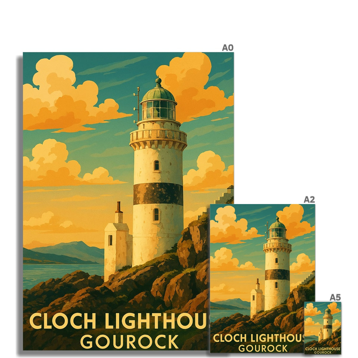 Cloch Lighthouse Gourock Fine Art Print
