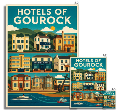 Hotels Of Gourock Fine Art Print