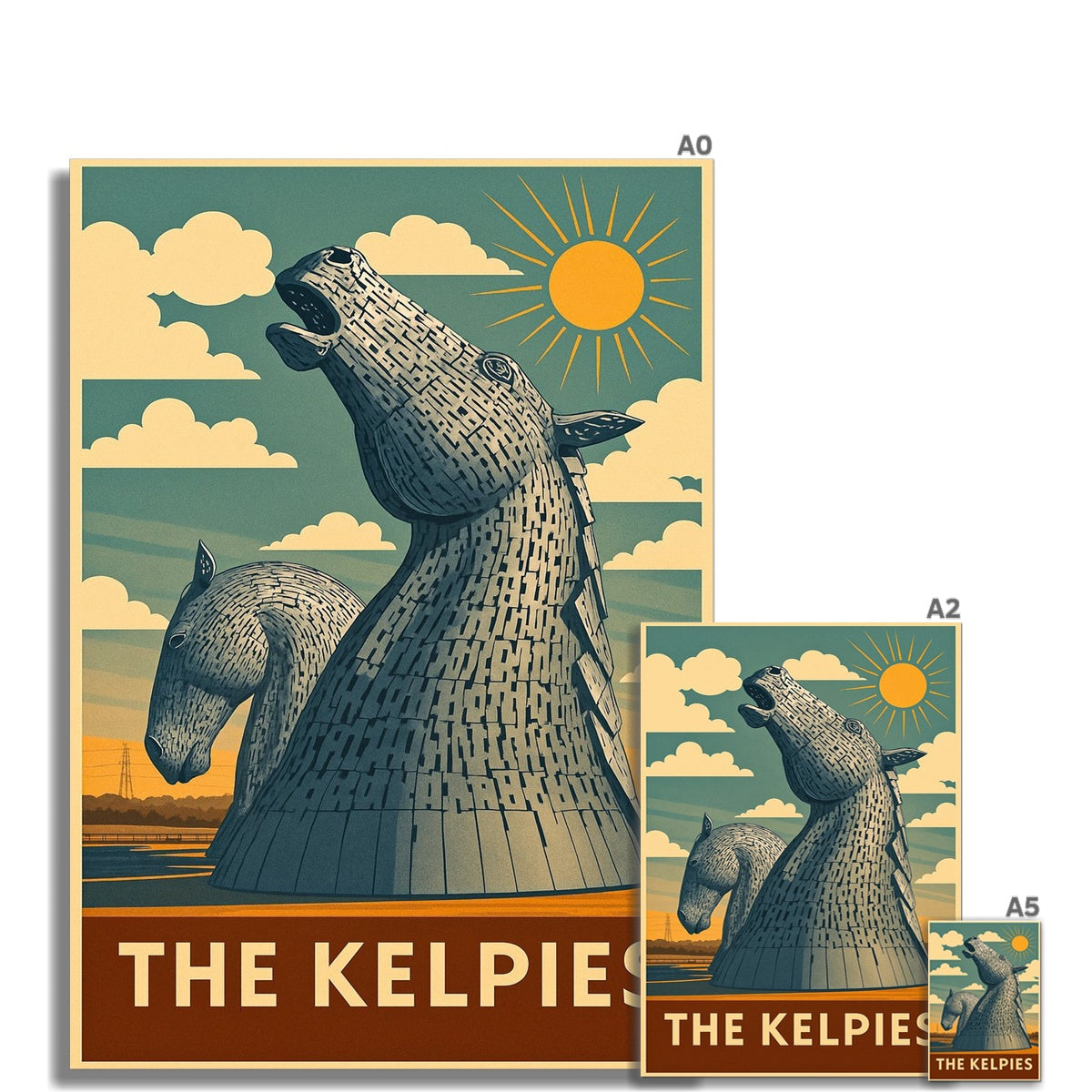 The Kelpies Fine Art Print