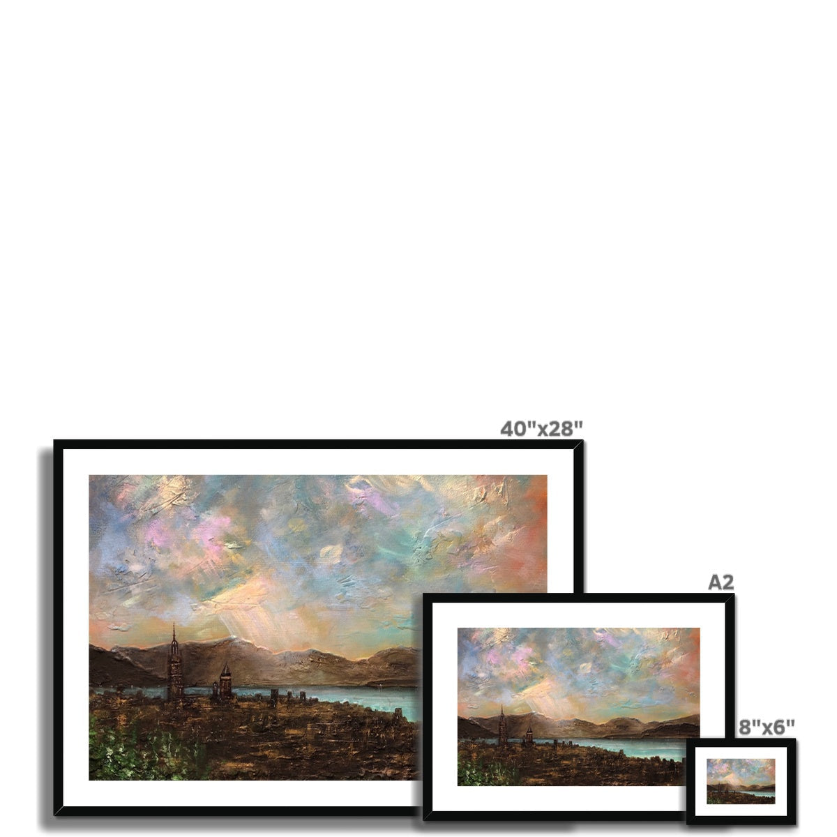 Angels Fingers Over Greenock Art Prints