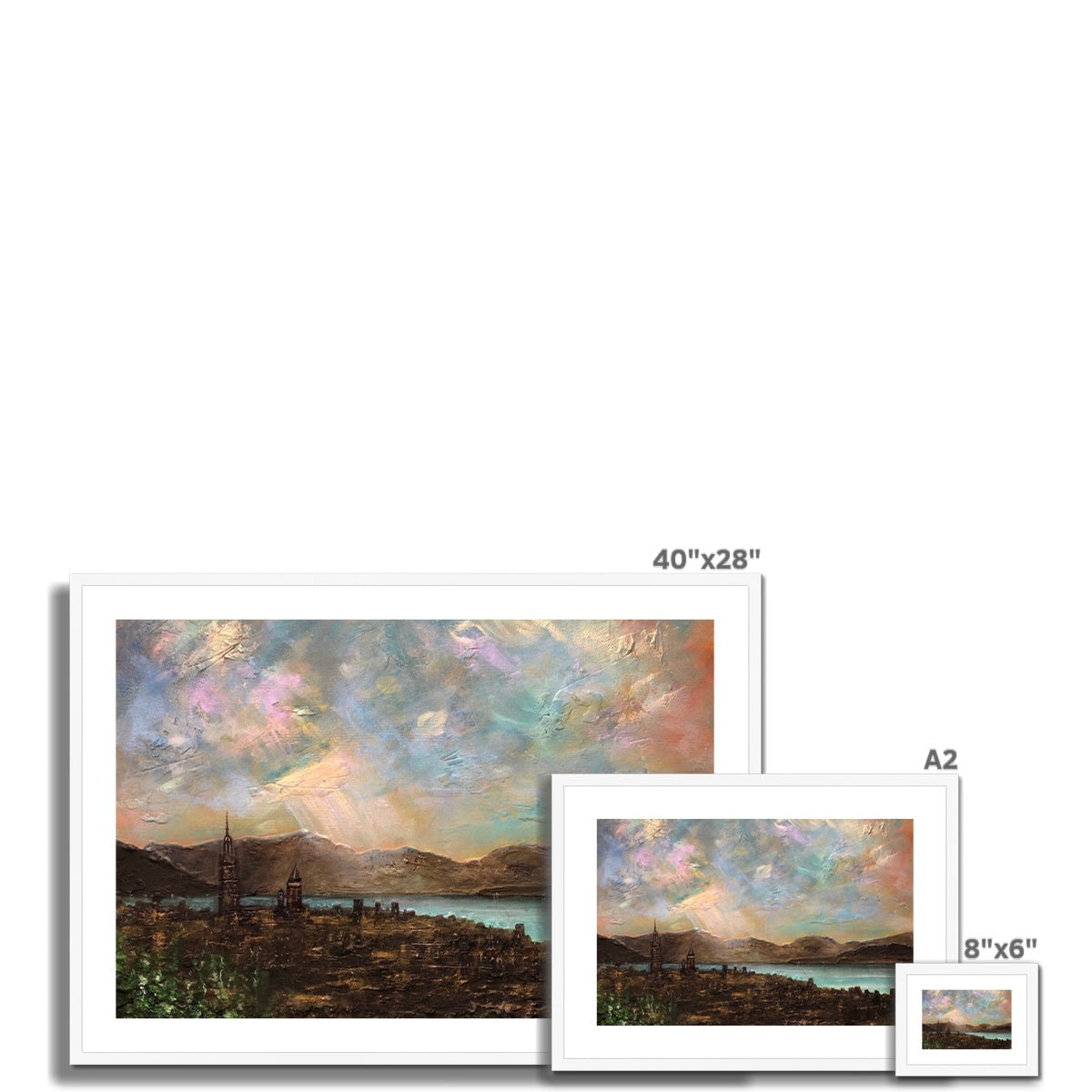 Angels Fingers Over Greenock Art Prints