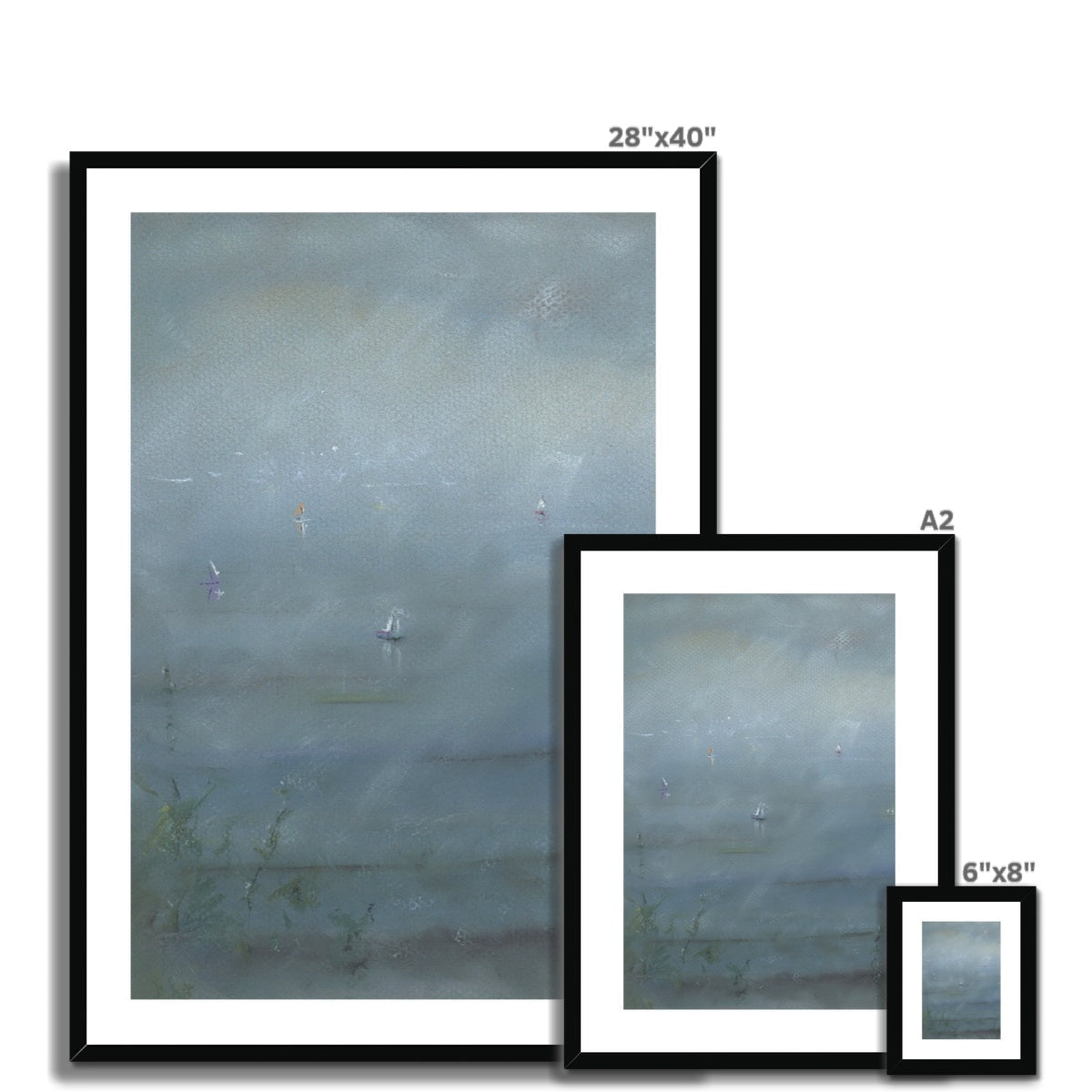 Boats In The Mist Art Prints