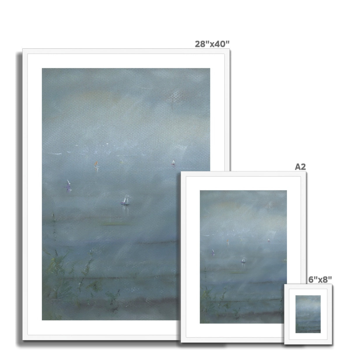 Boats In The Mist Art Prints