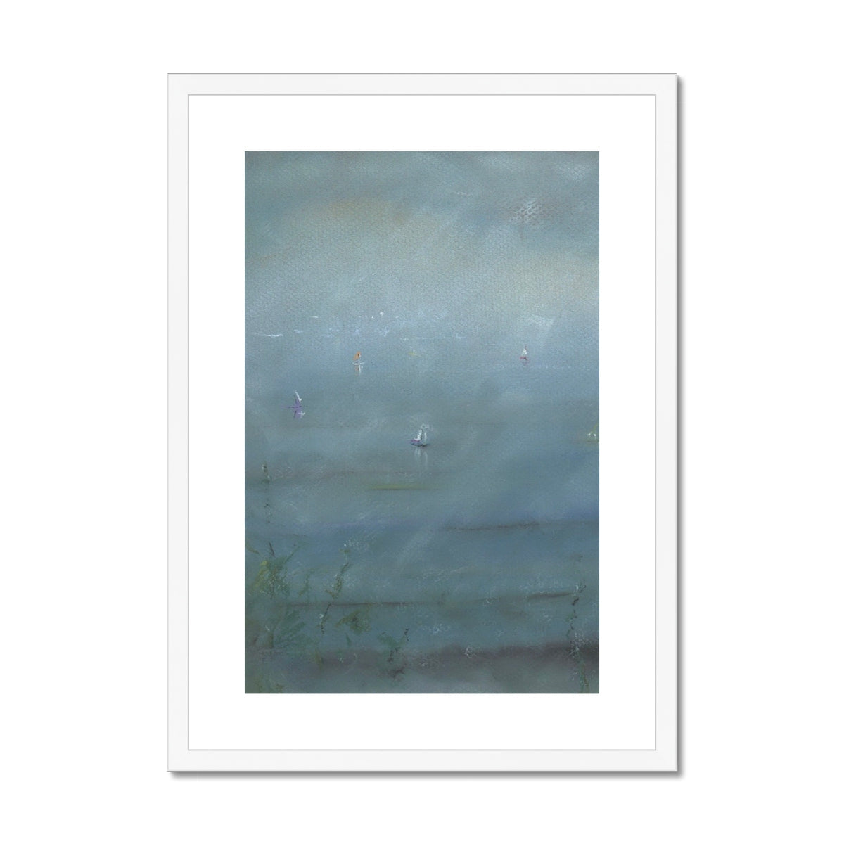 Boats In The Mist Art Prints