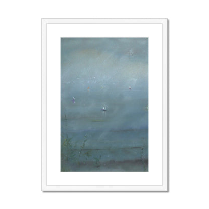 Boats In The Mist Art Prints