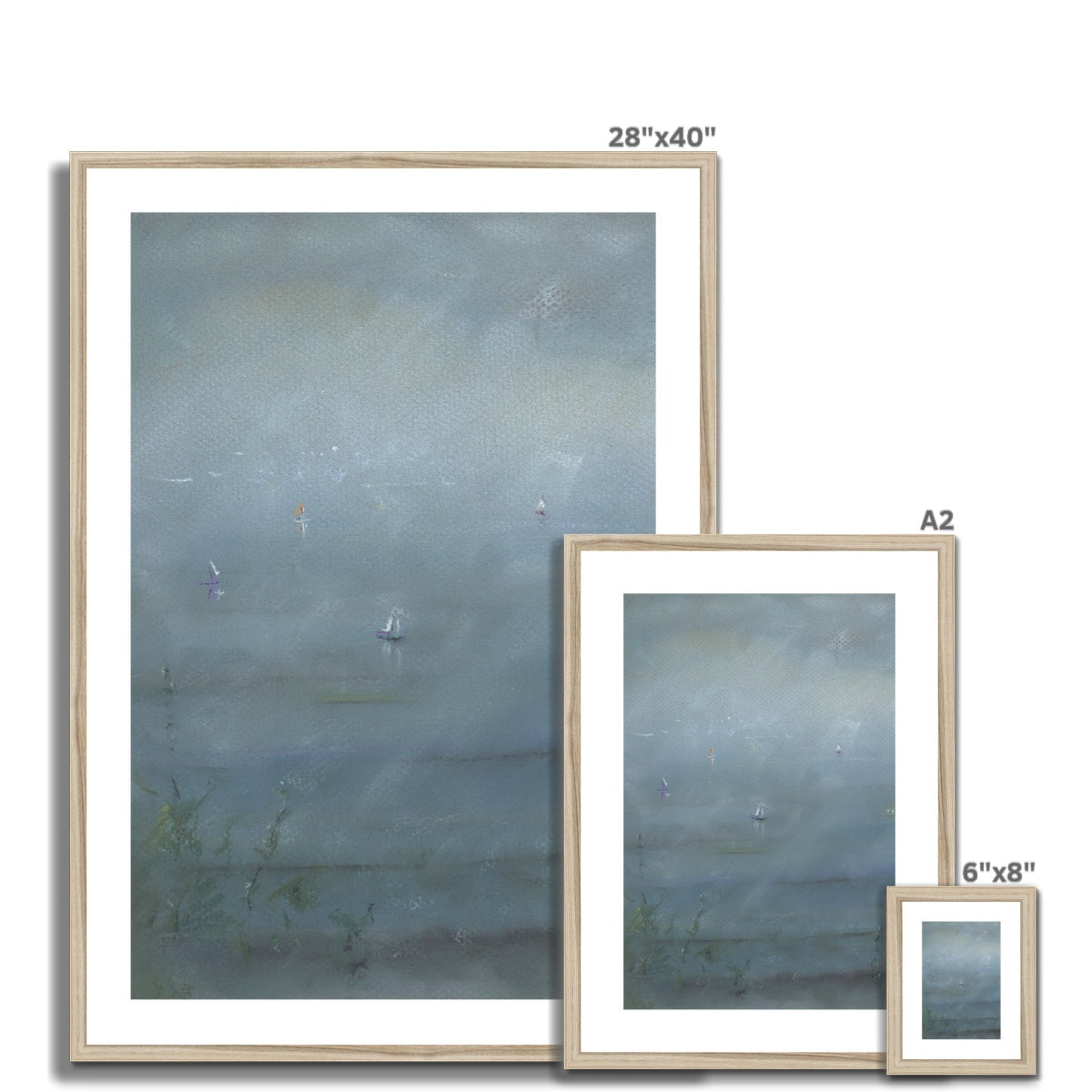 Boats In The Mist Art Prints