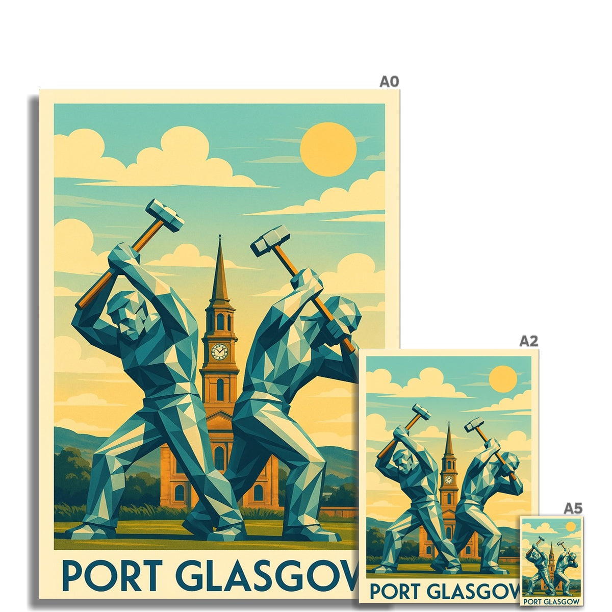 Shipbuilders Of Port Glasgow Fine Art Print