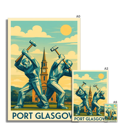 Shipbuilders Of Port Glasgow Fine Art Print