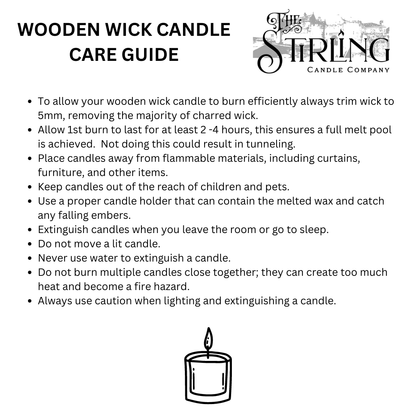 Citrus Zing - Travel Tin Candle - Wooden Wick