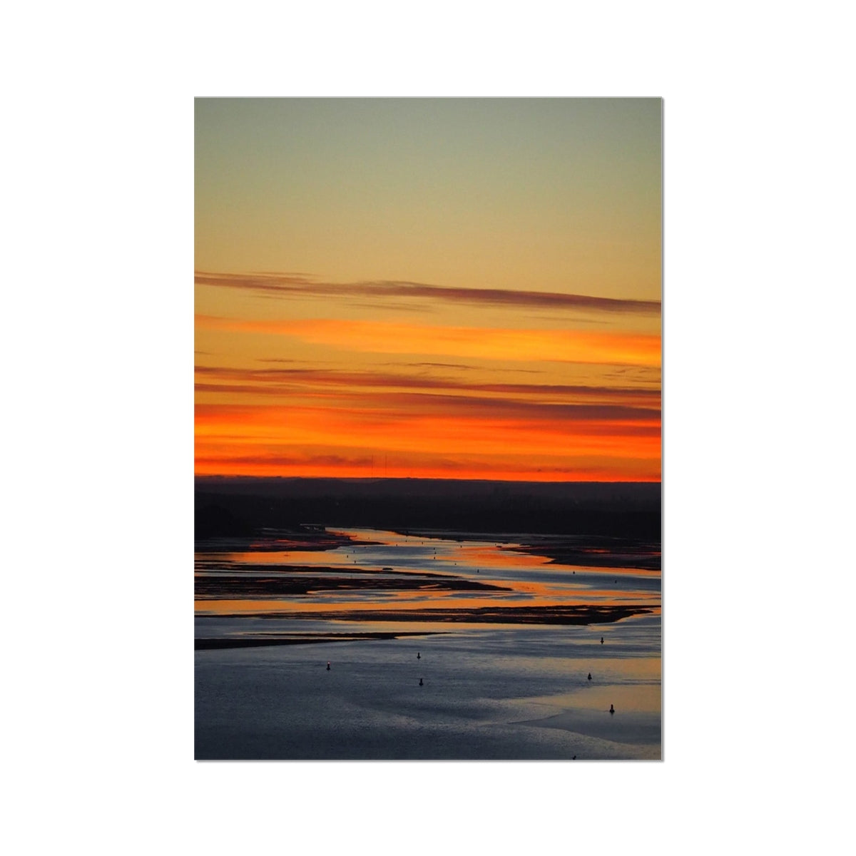 Sunrise over the River Clyde Fine Art Print