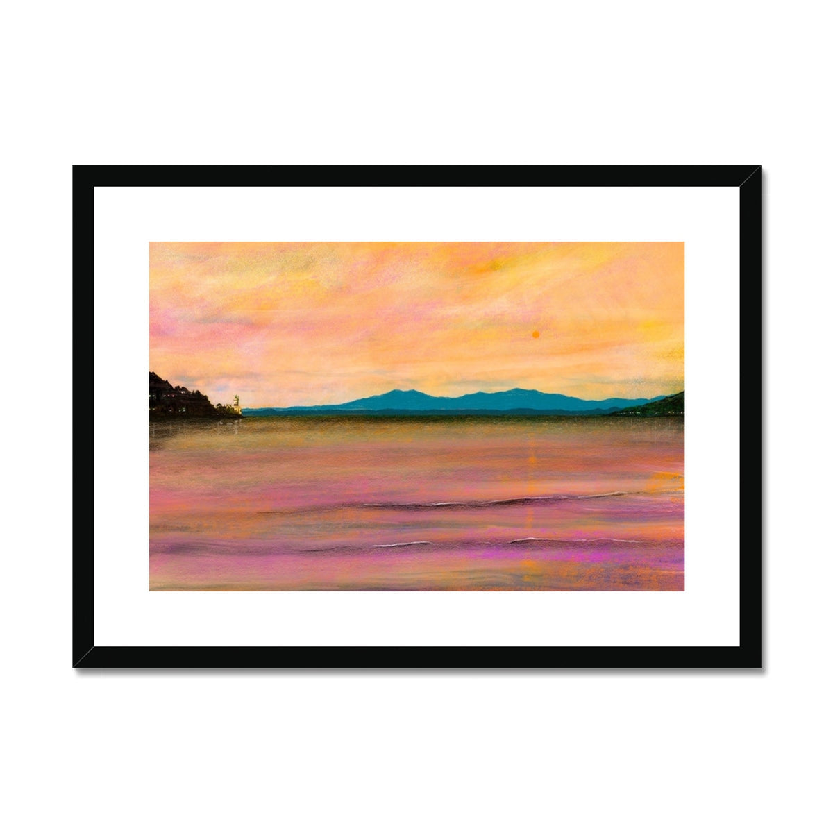 Dusk Over Arran & The Cloch Art Prints