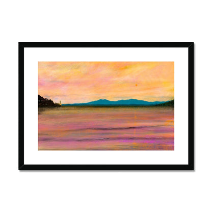 Dusk Over Arran & The Cloch Art Prints