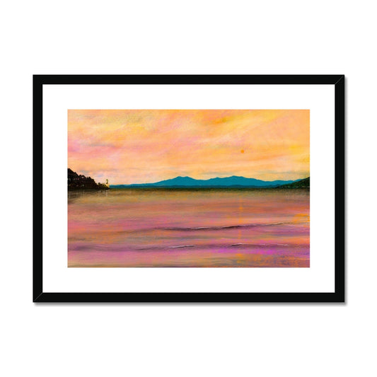 Dusk Over Arran & The Cloch Art Prints