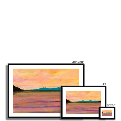 Dusk Over Arran & The Cloch Art Prints