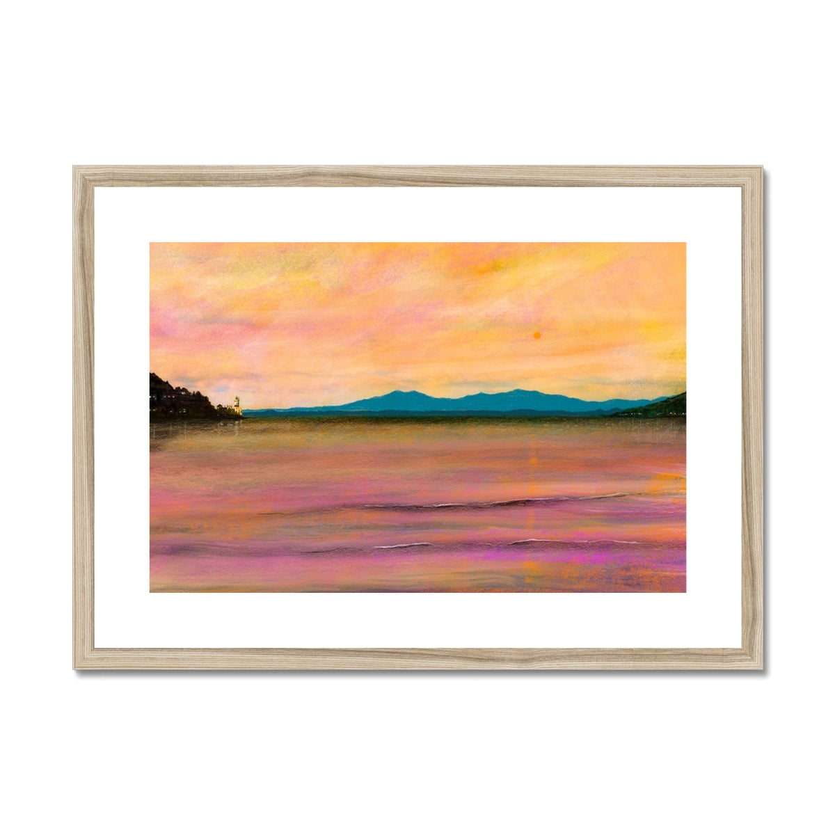 Dusk Over Arran & The Cloch Art Prints