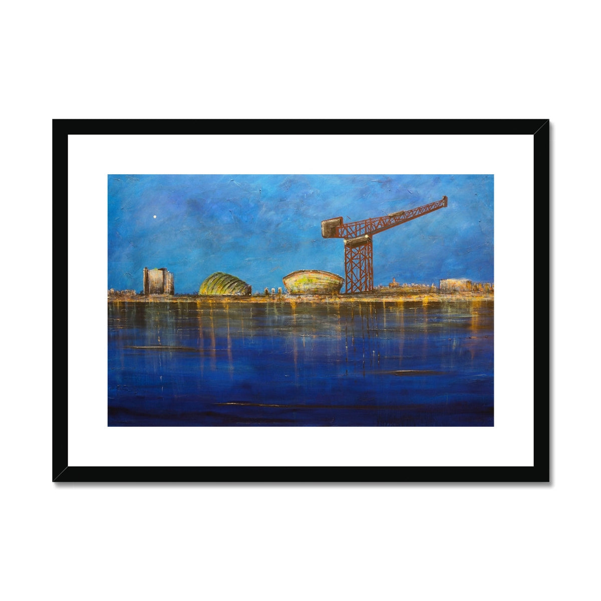Glasgow Moonlight Art Prints