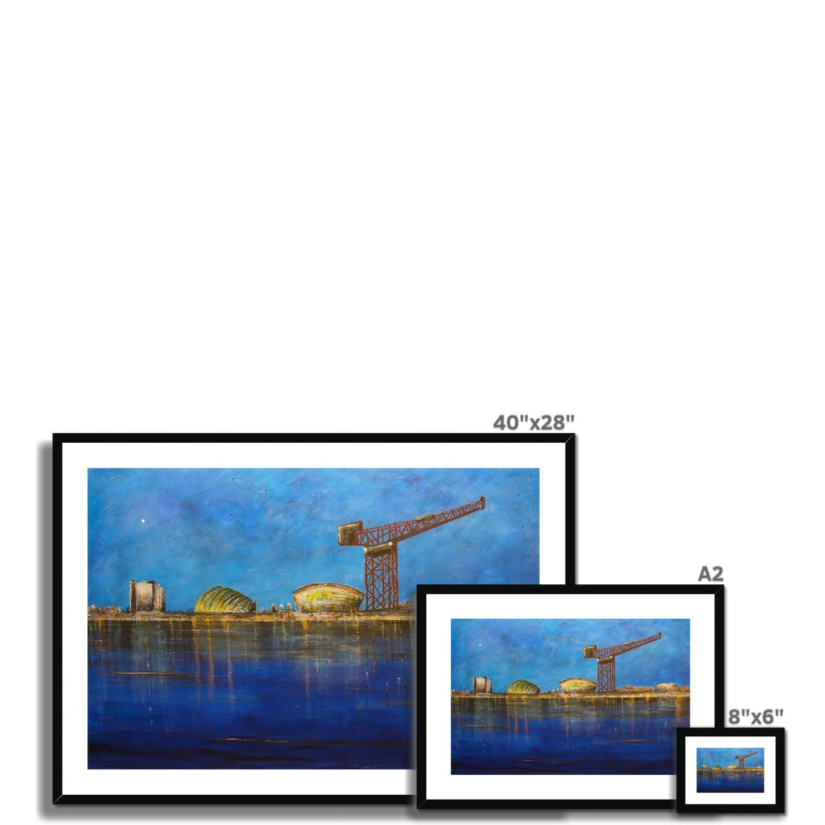 Glasgow Moonlight Art Prints