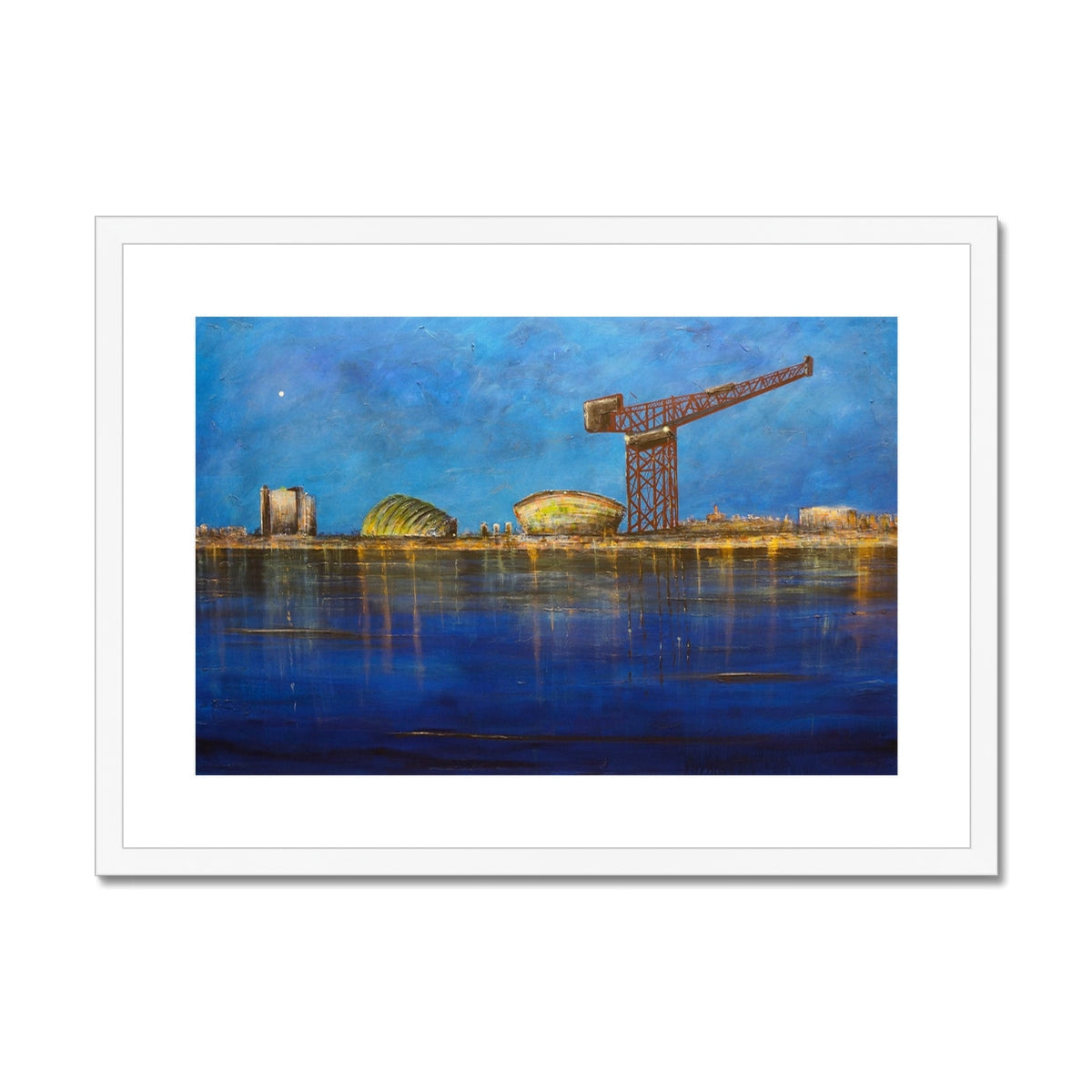 Glasgow Moonlight Art Prints