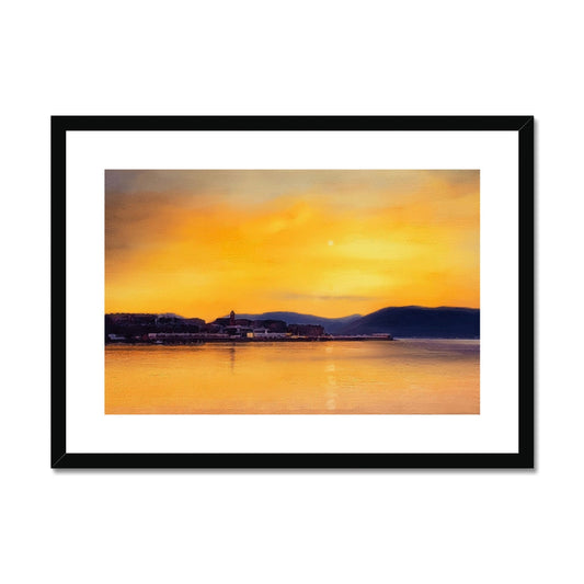 Gourock Sunset From Cardwell Bay Art Prints