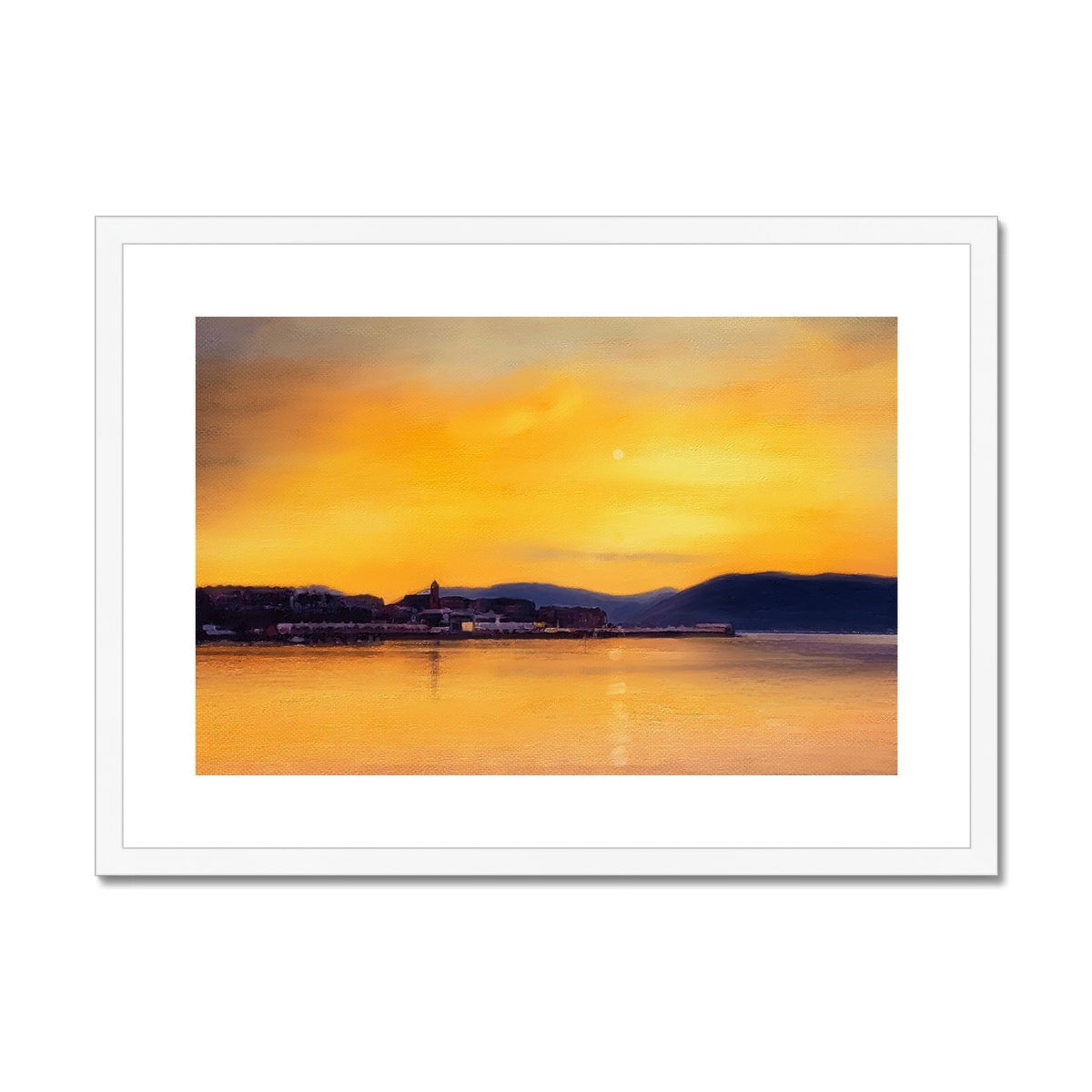 Gourock Sunset From Cardwell Bay Art Prints