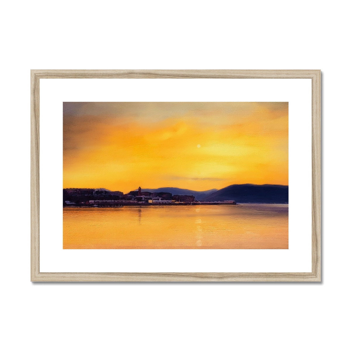 Gourock Sunset From Cardwell Bay Art Prints