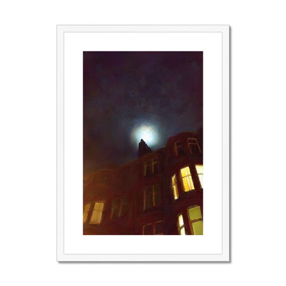 A Moonlit Tenement Art Prints