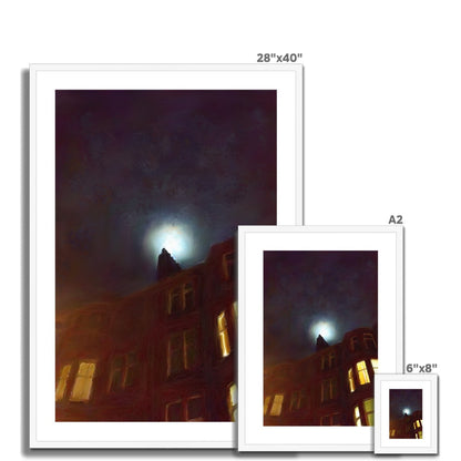 A Moonlit Tenement Art Prints