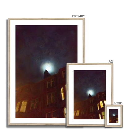 A Moonlit Tenement Art Prints