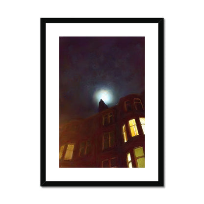 A Moonlit Tenement Art Prints
