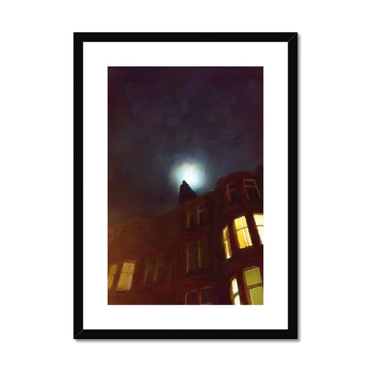A Moonlit Tenement Art Prints