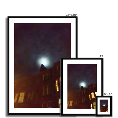A Moonlit Tenement Art Prints