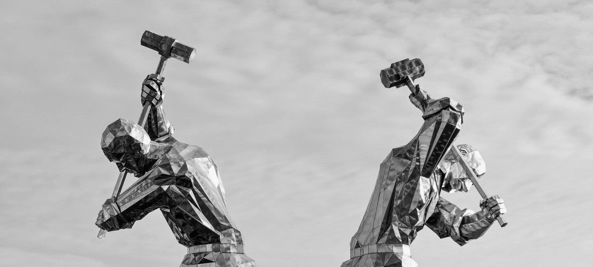 The Skelpies sculpture at Coronation Park, Port Glasgow